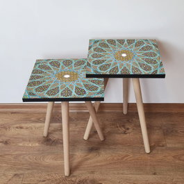 Hanah Home Mesas Nido Multicolor (2 Piezas)